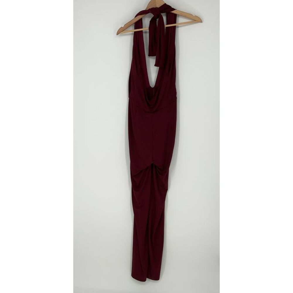Johanna Ortiz Submerged Jumpsuit in Burgandy